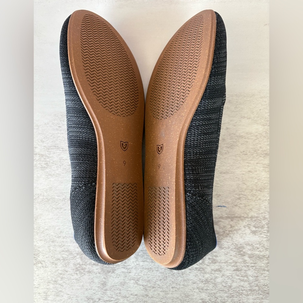 Rothy’s Women’s Black Heathered Round Toe The Flat Ballet Loafers-Size: 9-EUC - Picture 6 of 7